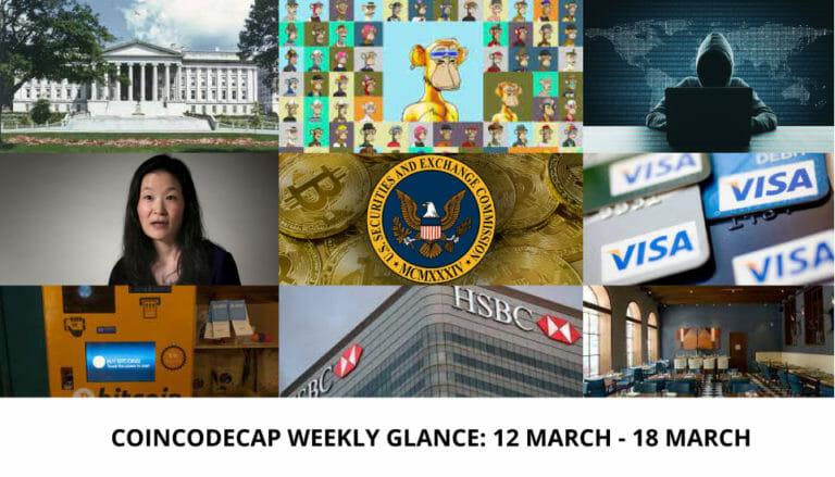 Coincodecap Weekly Glance: 12 March - 18 March