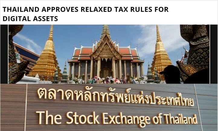 Thailand Approves Relaxed Tax Rules For Digital Assets