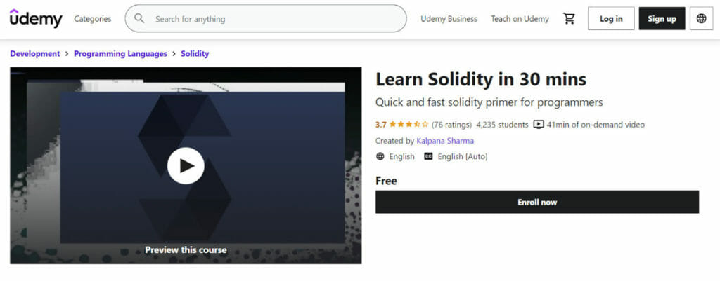 Learning Solidity In 30 Mins