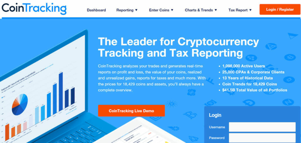 Best Crypto Tax Softwares : Cointracking