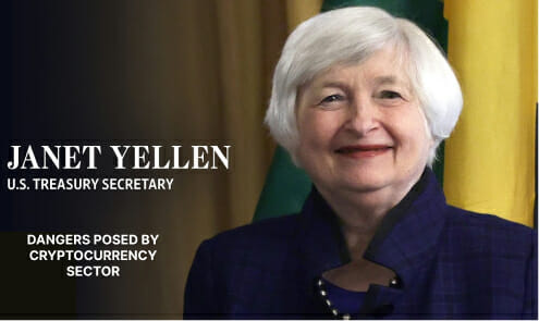 Yellen On Dangers Posed By Cryptocurrency Sector