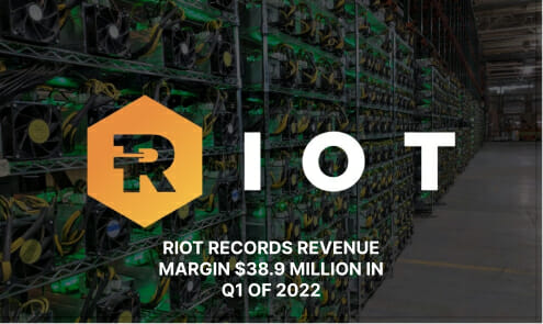 Riot Records Revenue Margin $38.9 Million In Q1 Of 2022