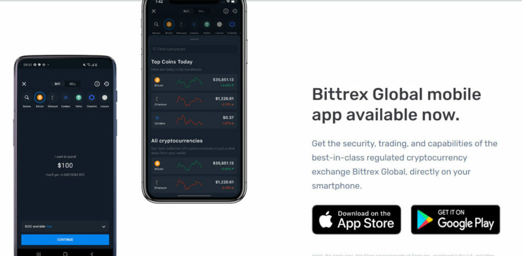 Bittrex Mobile App