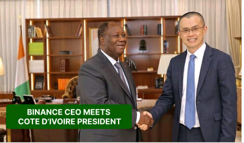 Binance Ceo Meets Cote D'Ivoire President