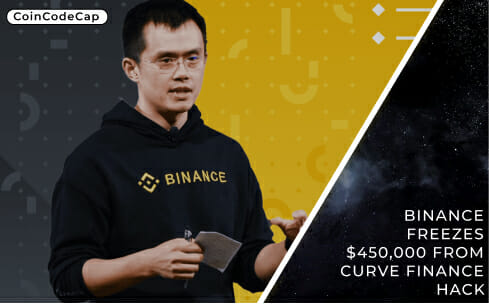 Binance Freezes $450,000 From Curve Finance Hack
