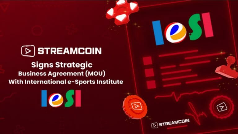 Streamcoin Signs Strategic Business Agreement With International E-Sports Institute