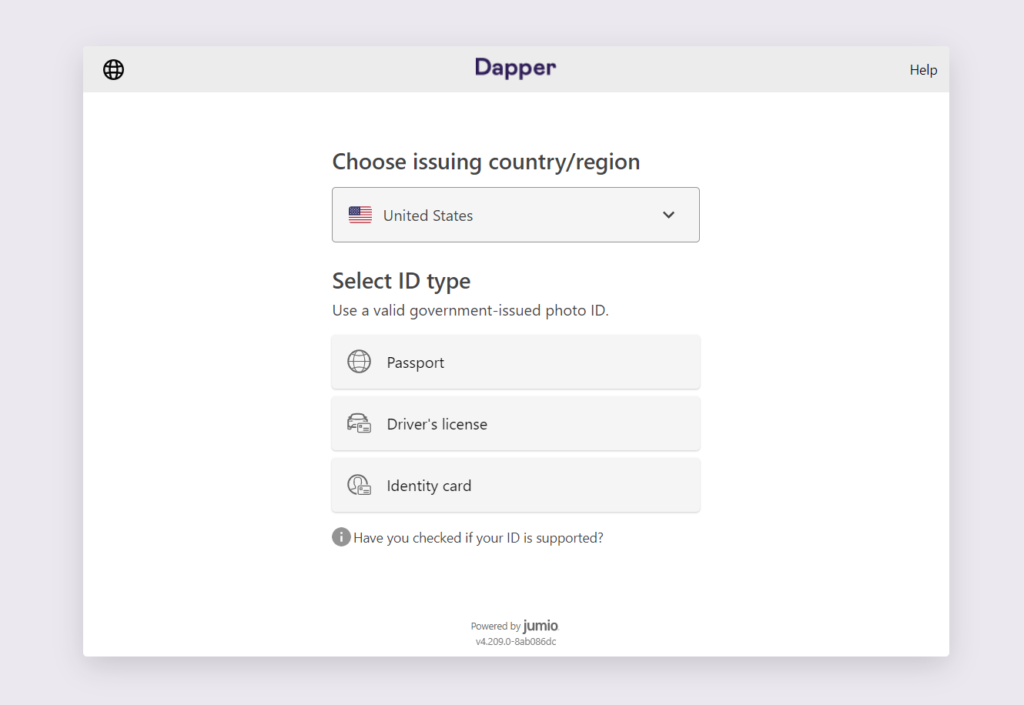 Complete Identity Verification For The Dapper Wallet