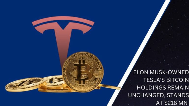 Elon Musk-Owned Tesla'S Bitcoin Holdings Remain Unchanged, Stands At $218 Mn