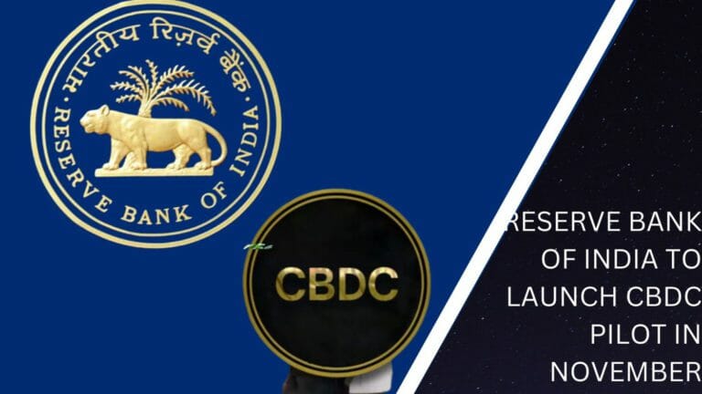 Reserve Bank Of India To Launch Cbdc Pilot In November
