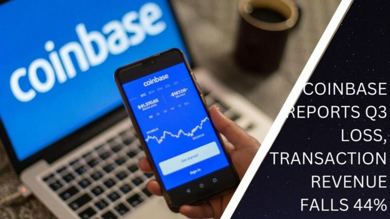 Coinbase Reports Q3 Loss, Transaction Revenue Falls 44%