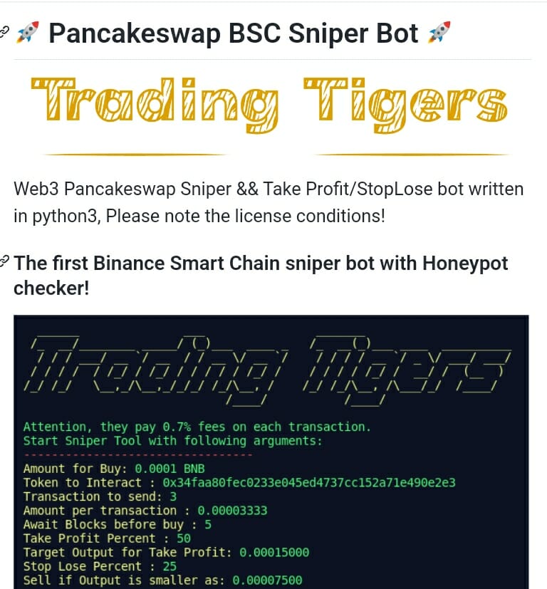 Pancakeswap Bsc Sniper Bot