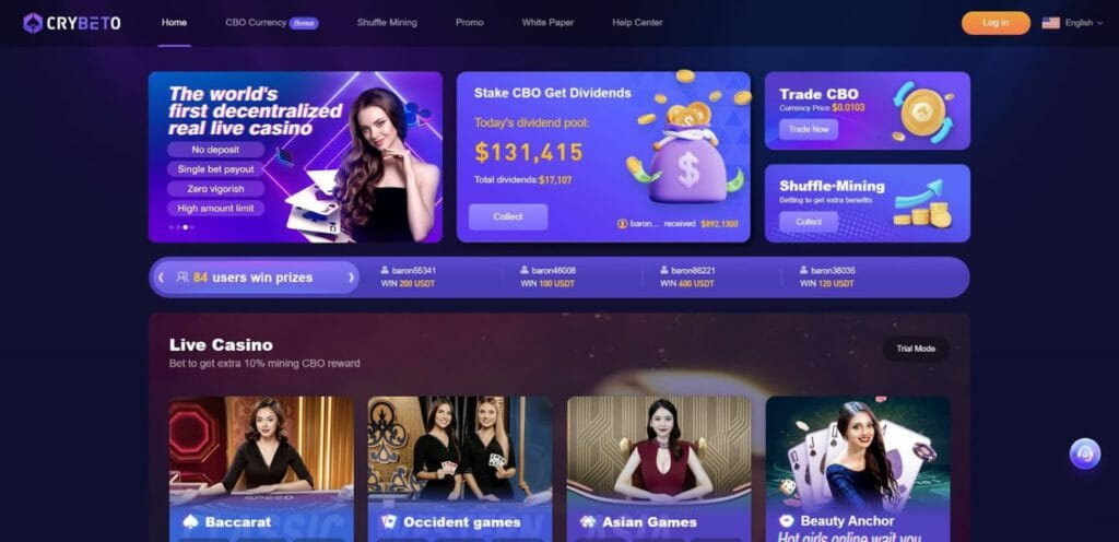 Crybeto: 1St Best Free Casino Games Platform
