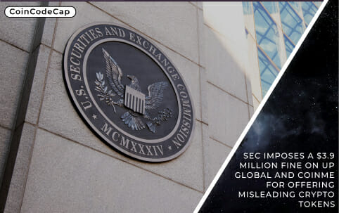 Sec Imposes A $3.9 Million Fine On Up Global And Coinme For Offering Misleading Crypto Tokens