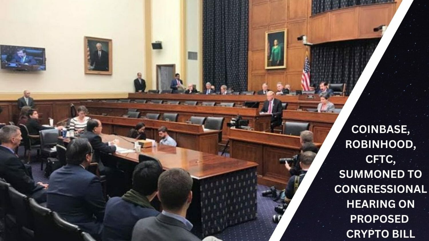 Coinbase, Robinhood, Cftc, Summoned To Congressional Hearing On Proposed Crypto Bill