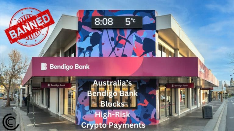 Australi’s Bendigo Bank Follows Cba’s Footsteps; To Blocks High-Risk Cryptocurrency Payments