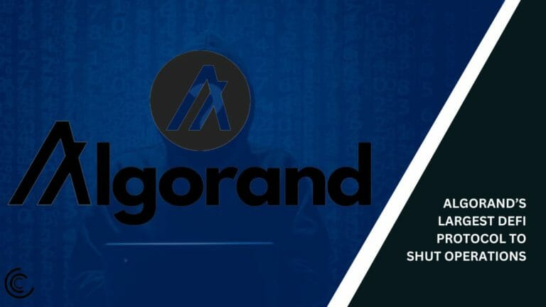 Algorand’s Largest Defi Protocol To Shut Operations