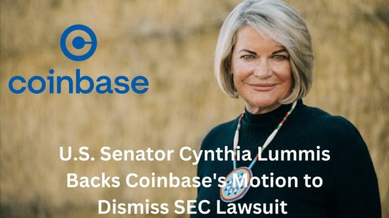 U.s. Senator Cynthia Lummis Backs Coinbase'S Motion To Dismiss Sec Lawsuit