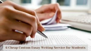 6 Cheap Custom Essay Writing Service for Students