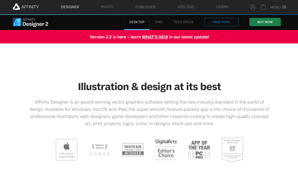 Affinity Designer: award-winning graphic design software