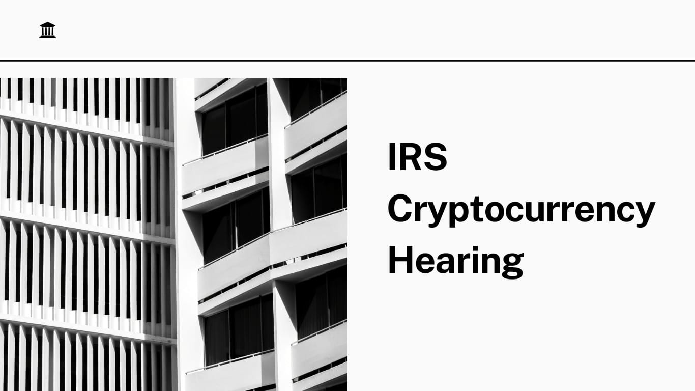 Irs Cryptocurrency Hearing