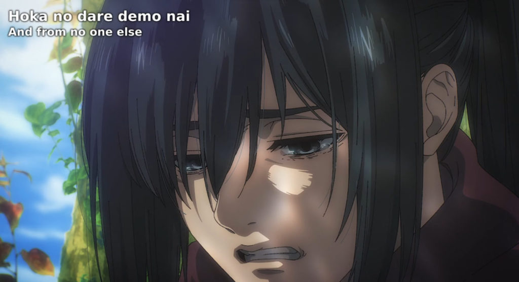 After Eren Passes away, EREN expressing his LOVE & Mikasa’s FINAL TEARS for EREN