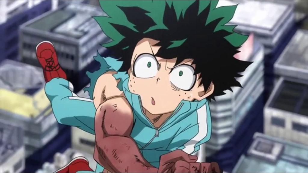 My Hero Academia: Deku'S One For All Smash Against The Giant Robot During The Entrance Exam.