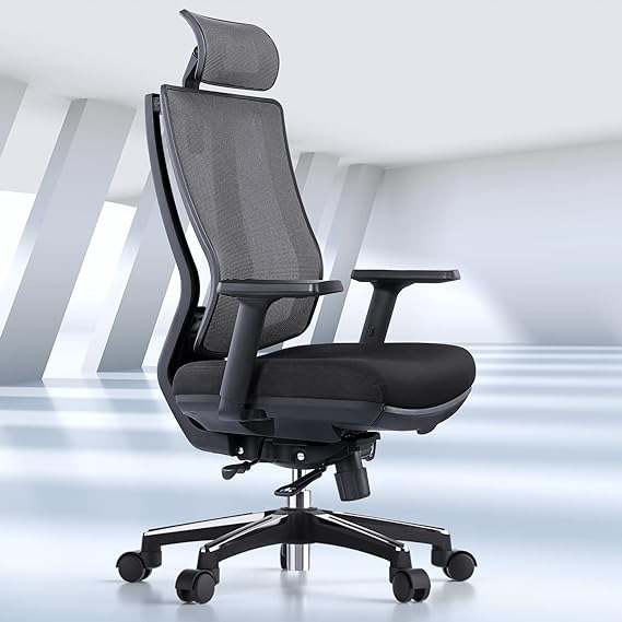 Ergonomic Office Chair Mesh - Seat Depth Adjustable 