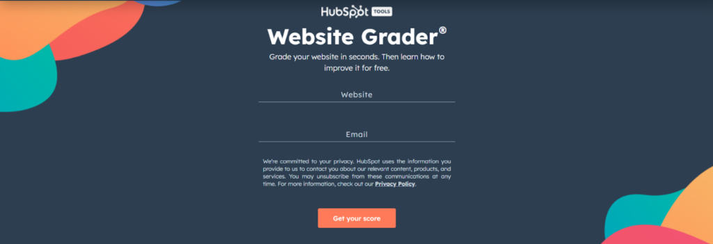 Hubspot Website Grader