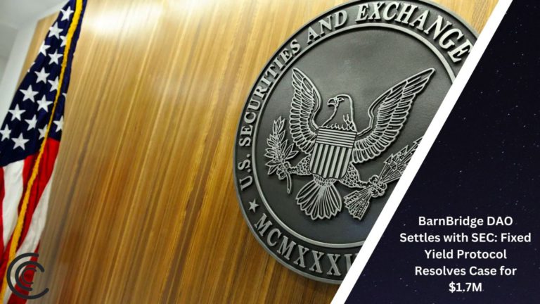 Barnbridge Dao Settles With Sec: Fixed Yield Protocol Resolves Case For $1.7M