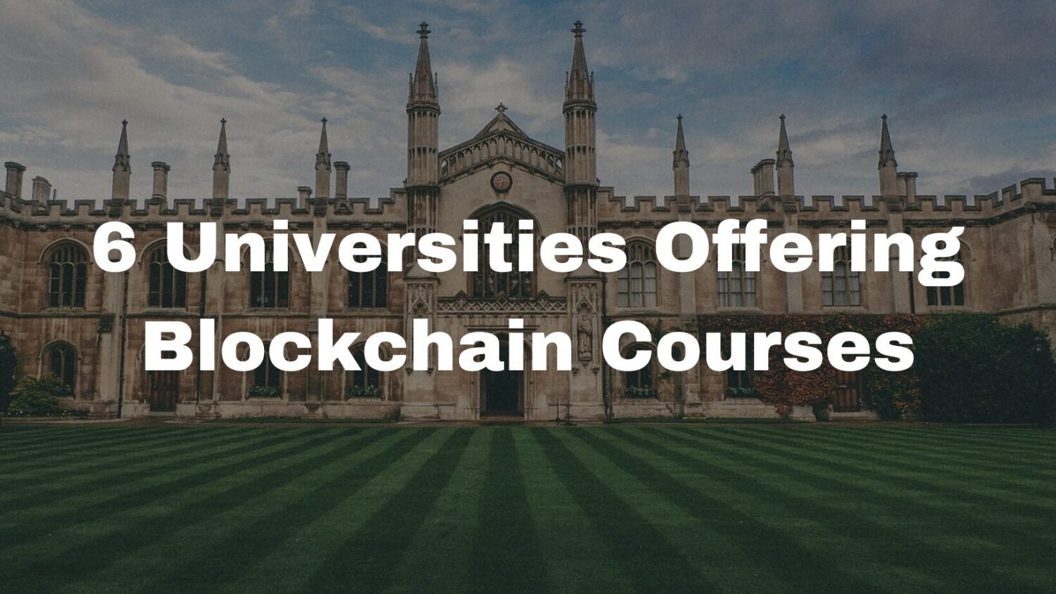 6 Universities Offering Blockchain Courses