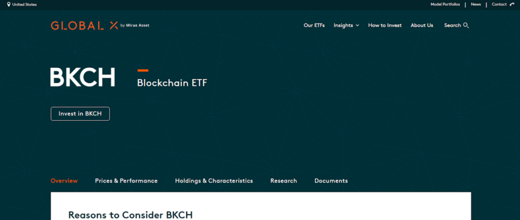 Global X Blockchain Etf (Bkch)