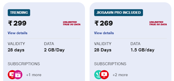Here Are Some Of The Best Plans Across Jio: