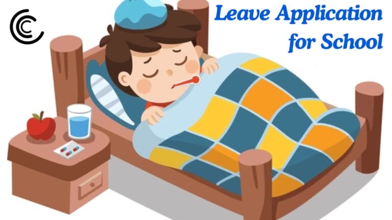 Leave Application For Fever For School