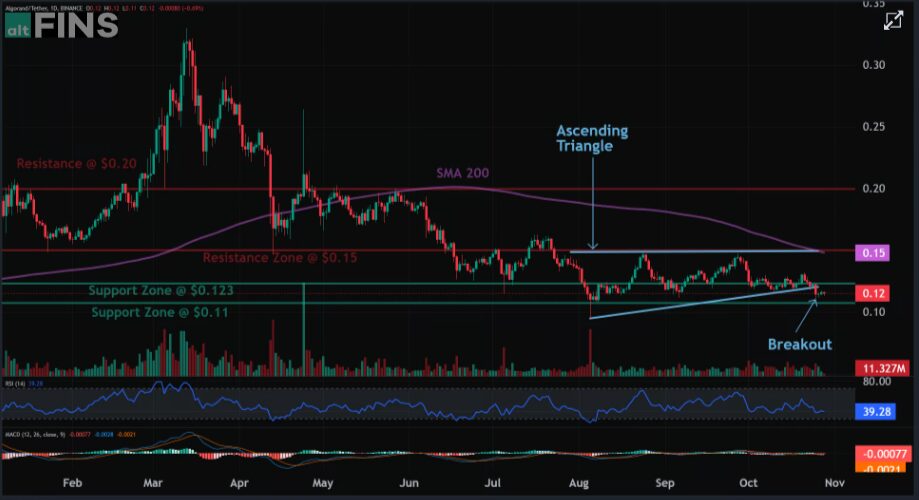 Algo Crypto Price Analysis