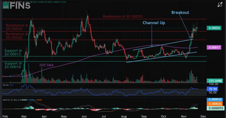 Floki Inu Price Analysis