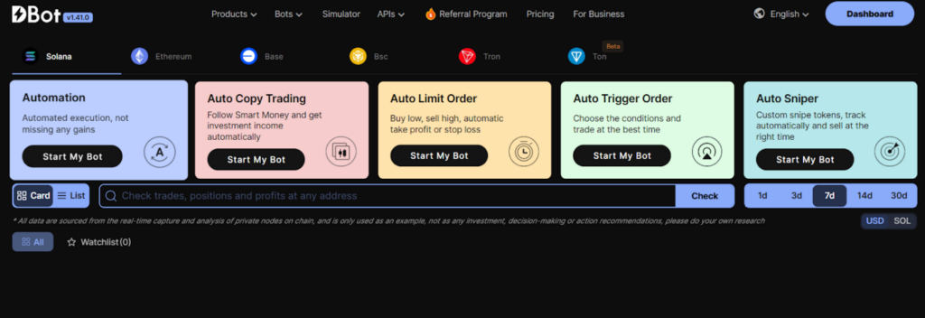 7+ TOP Telegram bots on Solana - Check Now