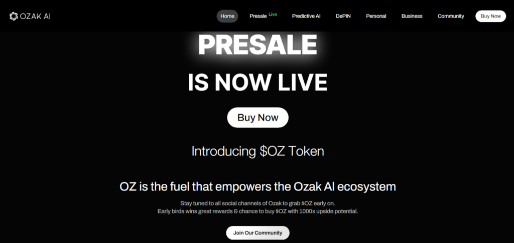 Ozak AI: The Next Big Thing In Predictive AI With Native $OZ Token At $0.002