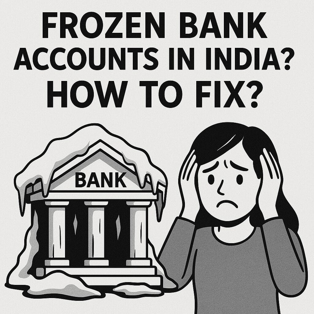 Frozen Bank Accounts in India? How to Fix?