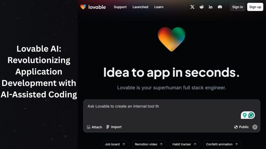 Lovable AI: Revolutionizing Application Development with AI-Assisted Coding
