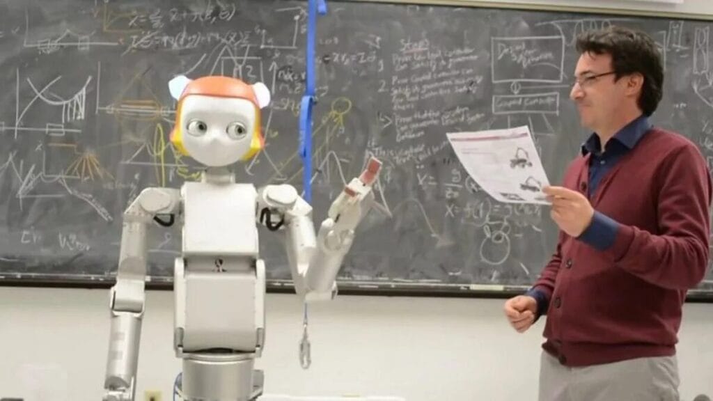Human teacher vs robot teacher