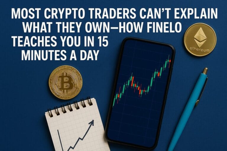 Most Crypto Traders Can’t Explain What They Own—How Finelo Teaches You in 15 Minutes a Day