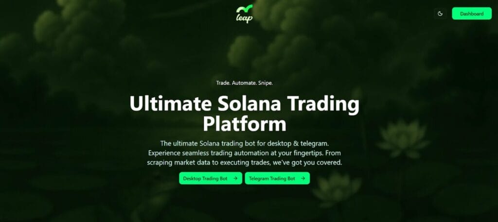 Leap Solana - Advanced Trading Bot - Try NOW!