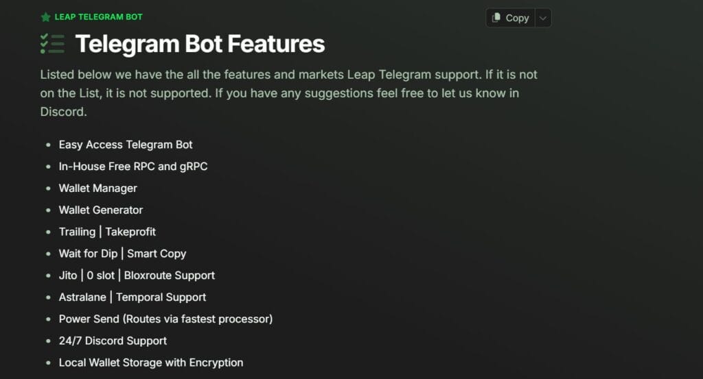 Leap Solana - Advanced Trading Bot - Try NOW!