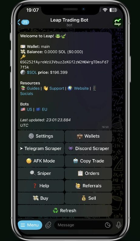 Leap Solana - Advanced Trading Bot - Try NOW!
