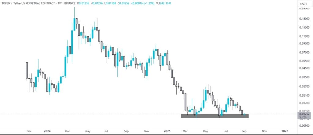 Token Crypto On Support Level: Buy Now? 1 Token Crypto Next Target