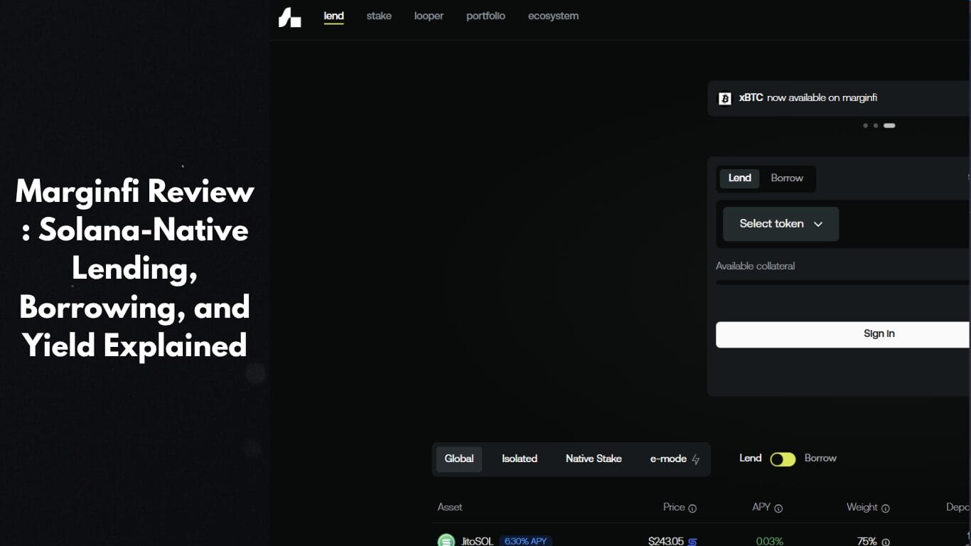 Marginfi Review: Solana-Native Lending, Borrowing, and Yield Explained