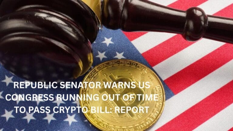 Republic Senator warns US Congress running out of time to pass crypto bill: Report 3 Republic Senator warns US Congress running out of time to pass crypto bill: Report