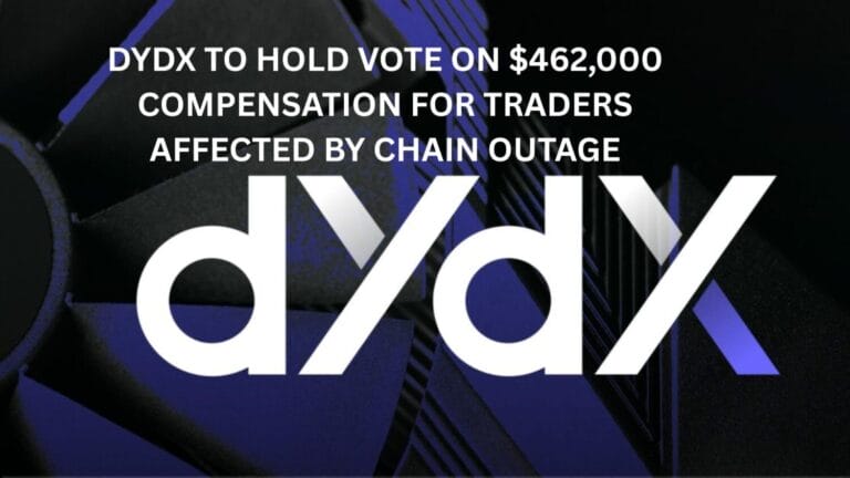 dYdX to hold vote on $462,000 compensation for traders affected by chain outage 1 dYdX to hold vote on $462,000 compensation for traders affected by chain outage