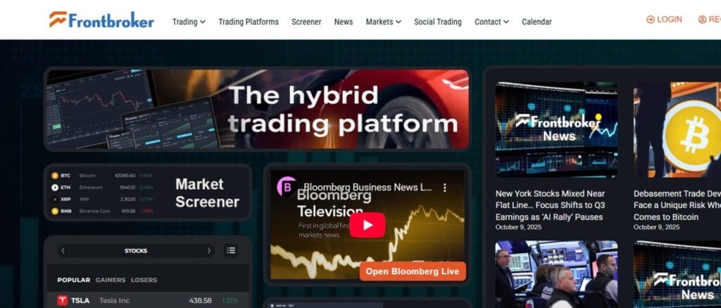 Frontbroker Review: Is This the All-in-One CFD Platform? 1 Frontbroker