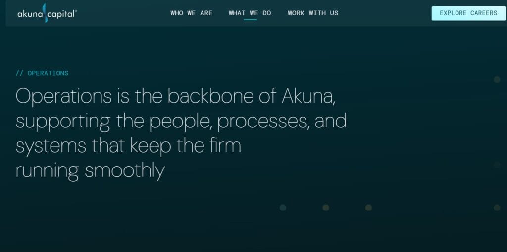 Akuna Capital Review: Technology, Strategy and Global Market Operations 3 Akuna Capital Review: Technology, Strategy and Global Market Operations